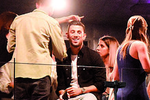 Pizzi e a mulher, Maria de Barros, estiveram sempre muito animados durante todo o concerto