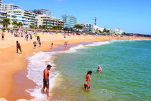 Algarve com poucos banhistas 