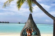 Cristiana Pereira, mulher de Sérgio Oliveira, tem partilhado momentos da lua de mel nas Maldivas