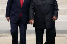 Trump com o o líder norte-coreano, Kim Jong-un