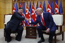Trump com o o líder norte-coreano, Kim Jong-un