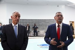 O Presidente da República, Marcelo Rebelo de Sousa, é recebido pelo Presidente da República de Cabo Verde, Jorge Carlos Fonseca 