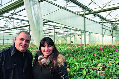 Erasmo Lazcano e a mulher Lisbete