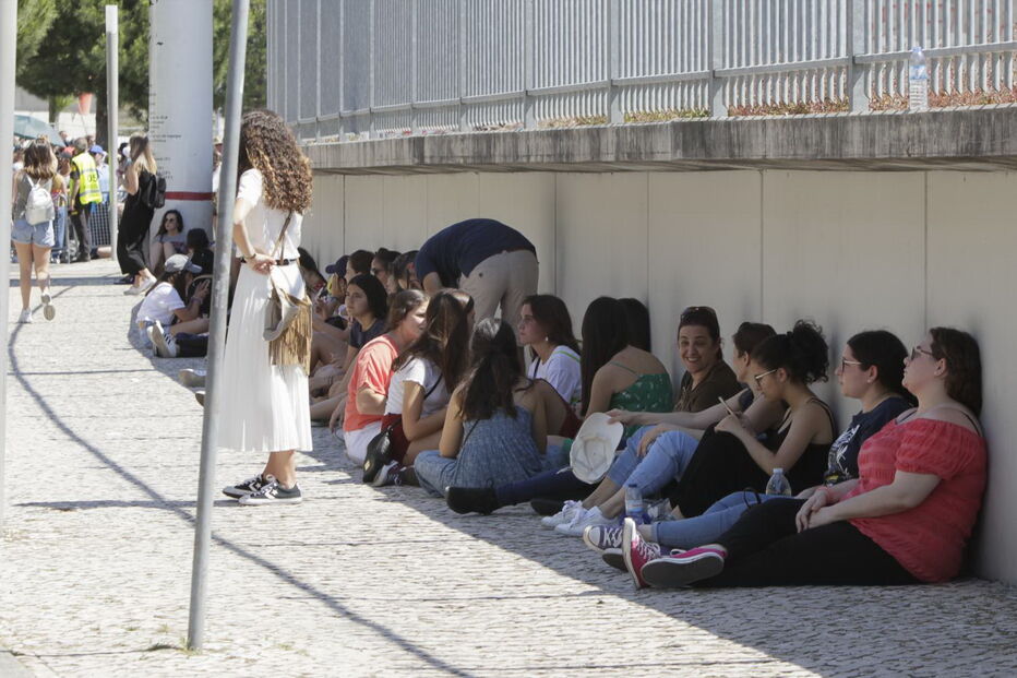 Fãs esperam concerto de Ed Sheeran