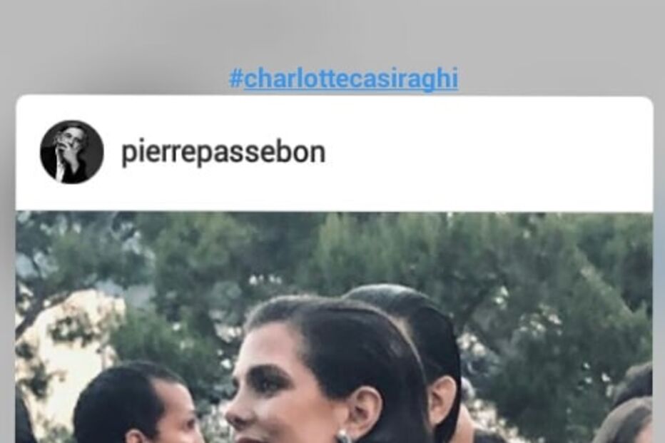 Charlotte Casiraghi vestida de noiva