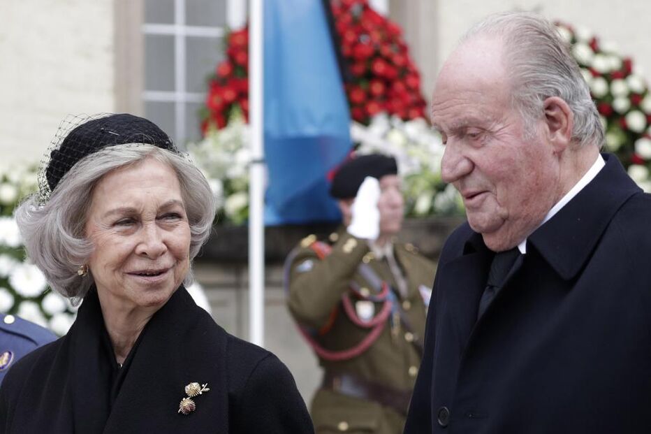 Juan Carlos com a mulher, Sofía de Espanha