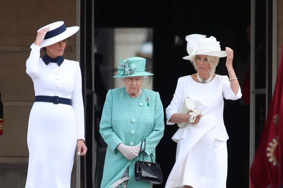 Donald Trump e Melania recebidos em Buckingham