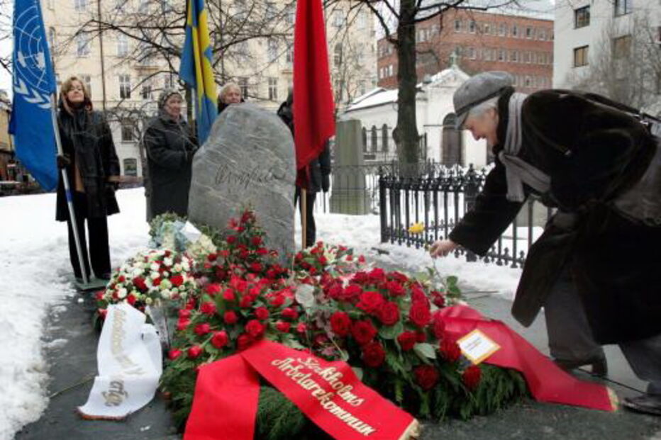 Homenagem ao antigo primeiro-ministro da Suécia Olof Palme