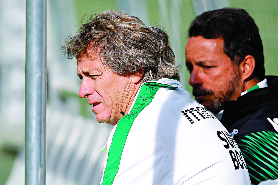 Jorge Jesus e Evandro Mota