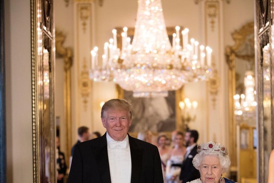 Donald Trump e Rainha Isabel II