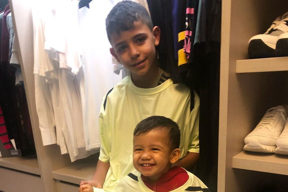 Cristianinho com Mateo