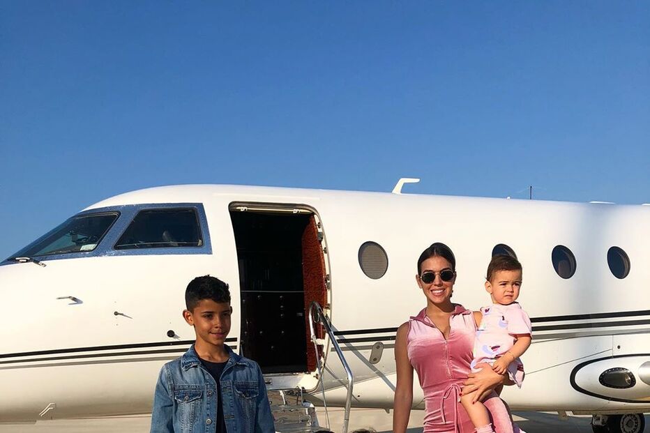 Georgina Rodríguez com os gémeos, Alana e Cristianinho