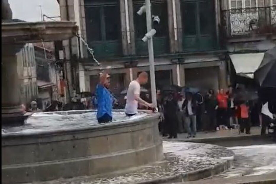 Adeptos ingleses no Porto