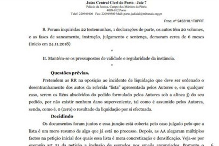 Leia o acórdão que condenou o FC Porto ao pagamento de dois milhões de euros no caso dos emails