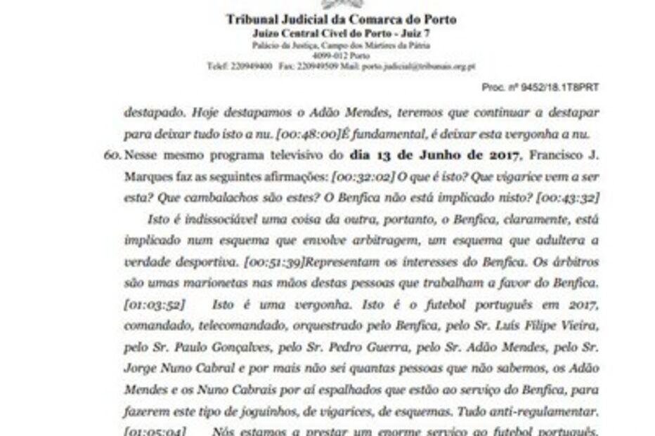 Leia o acórdão que condenou o FC Porto ao pagamento de dois milhões de euros no caso dos emails