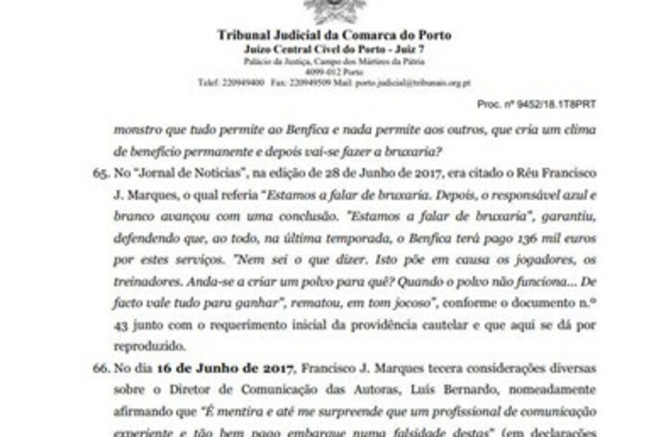 Leia o acórdão que condenou o FC Porto ao pagamento de dois milhões de euros no caso dos emails