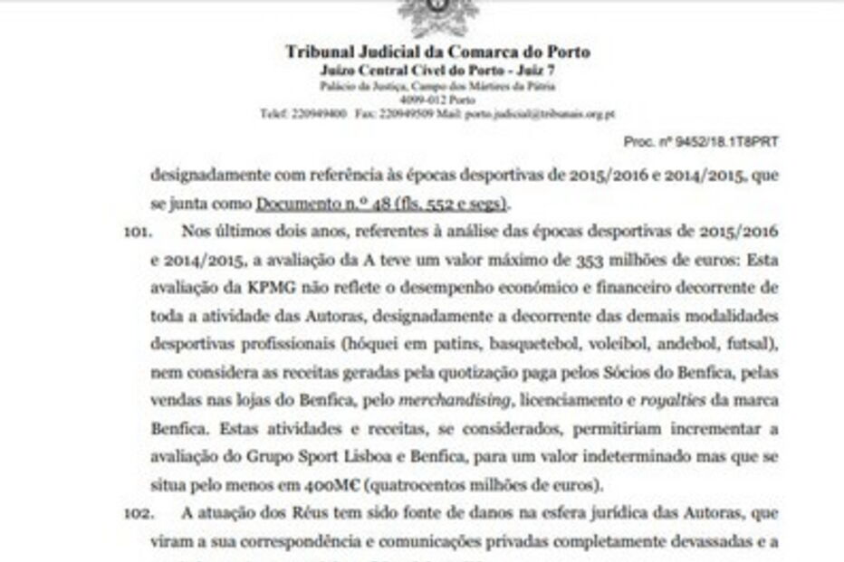 Leia o acórdão que condenou o FC Porto ao pagamento de dois milhões de euros no caso dos emails
