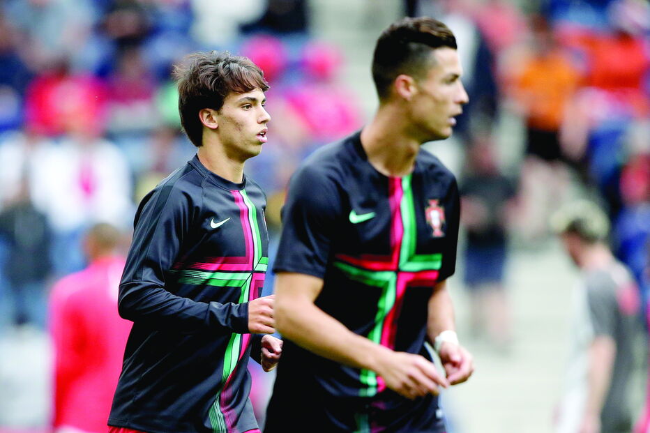 João Félix e Cristiano Ronaldo