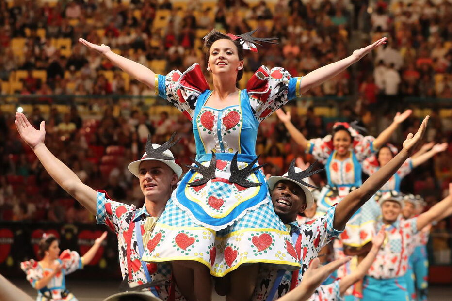 Desfile da marcha do Bairro da Boavista