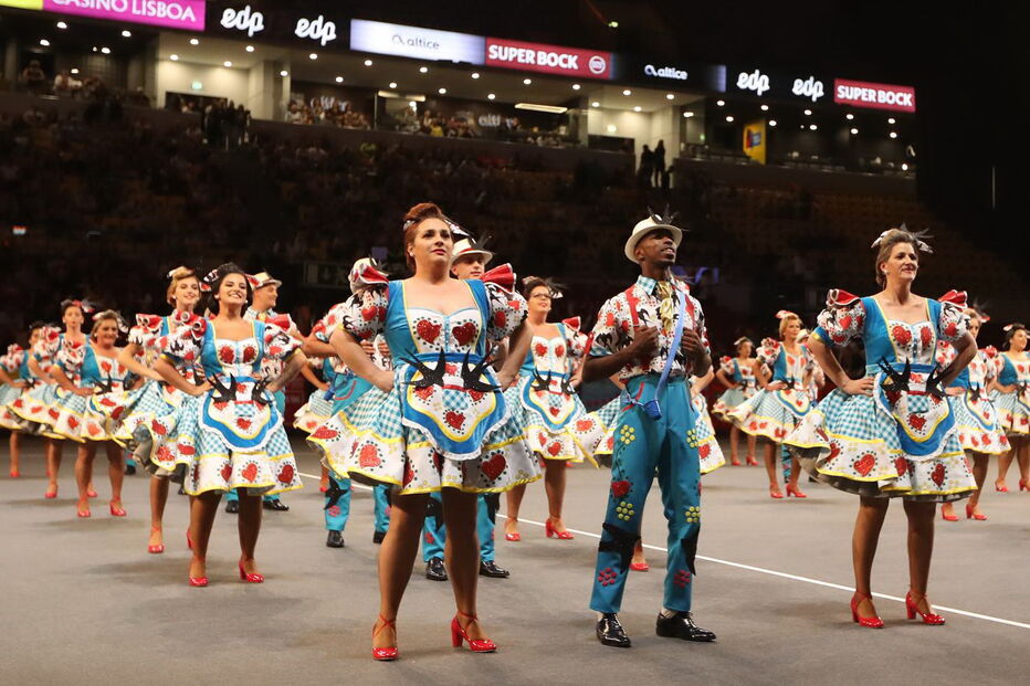 Desfile da marcha do Bairro da Boavista