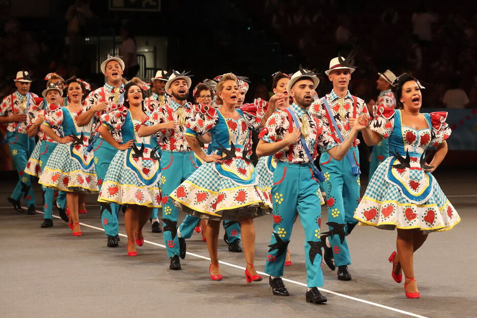 Desfile da marcha do Bairro da Boavista