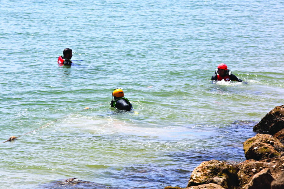 Simulação de resgate de uma vítima juntou meios de estações salva-vidas  