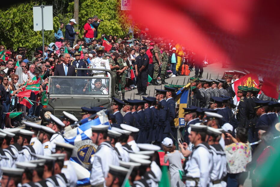 Marcelo Rebelo de Sousa nas comemorações do 10 de Junho em Portalegre