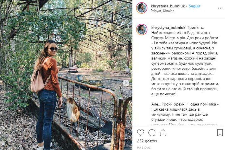 Chernobyl, a nova moda sinistra do Instagram