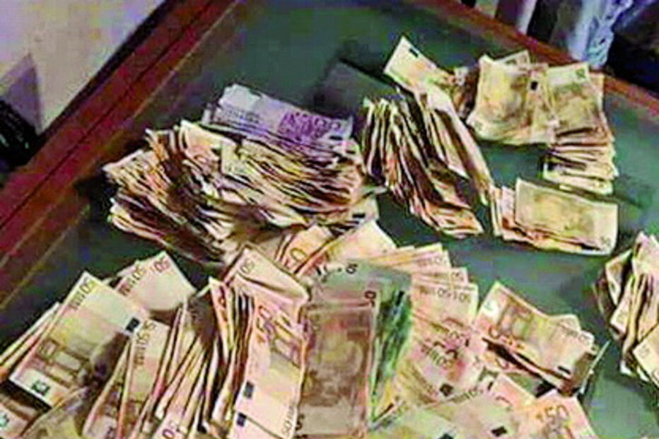 Dinheiro apreendido  aos gangs