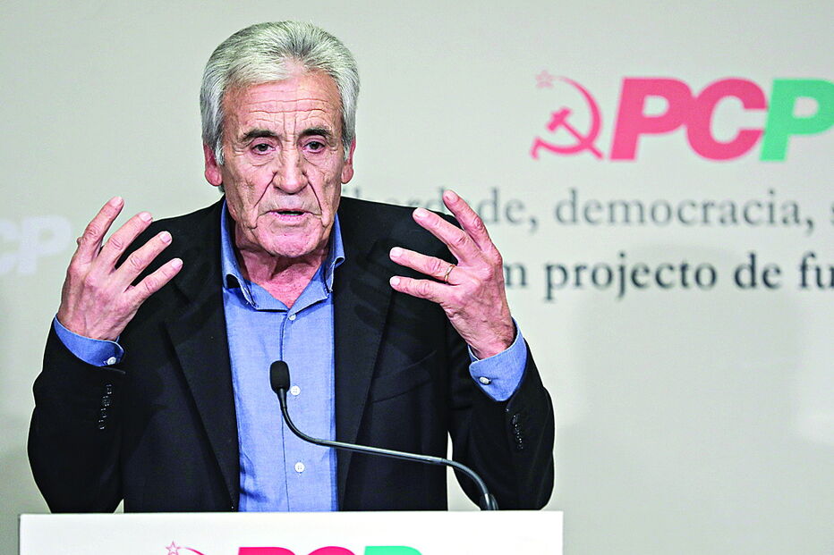 Jerónimo de Sousa, secretário-geral comunista, apresentou as linhas gerais do programa do PCP às legislativas