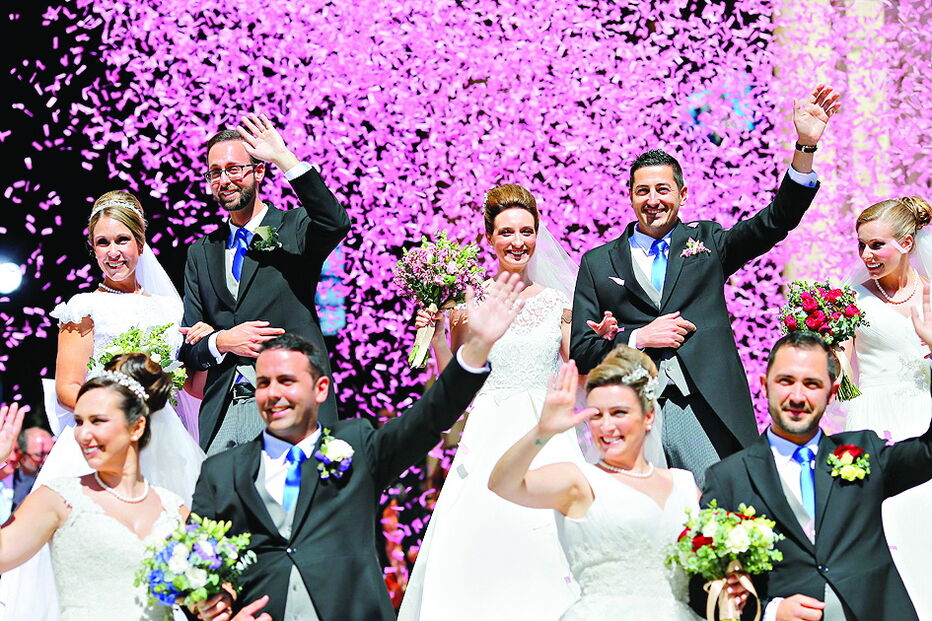 Santo António uniu dezasseis casais em Lisboa