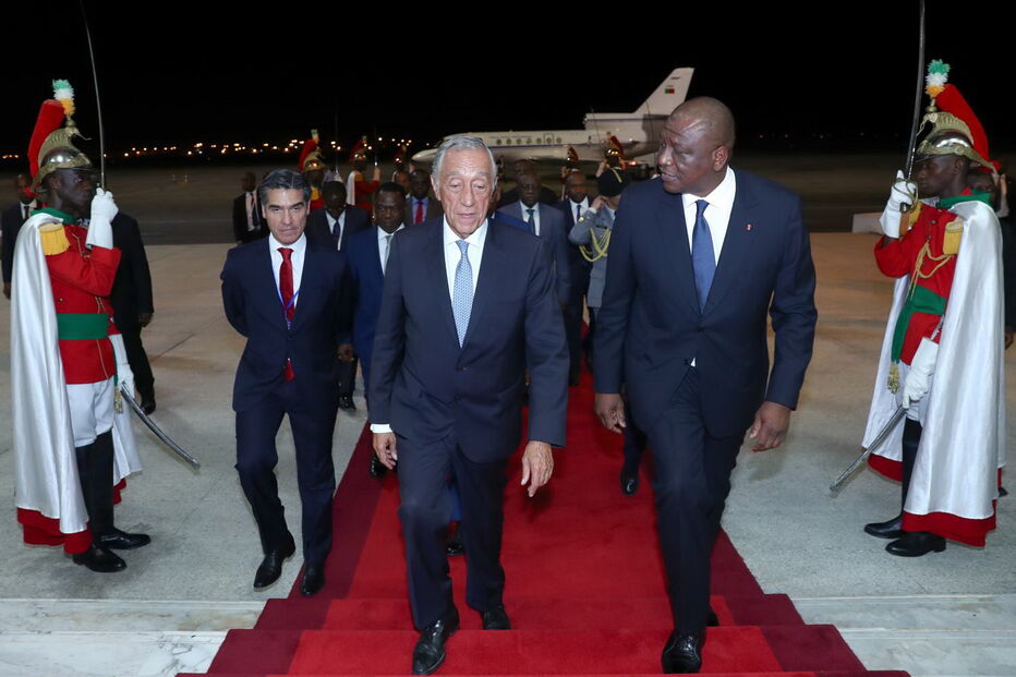 Marcelo Rebelo de Sousa chega à Costa do Marfim