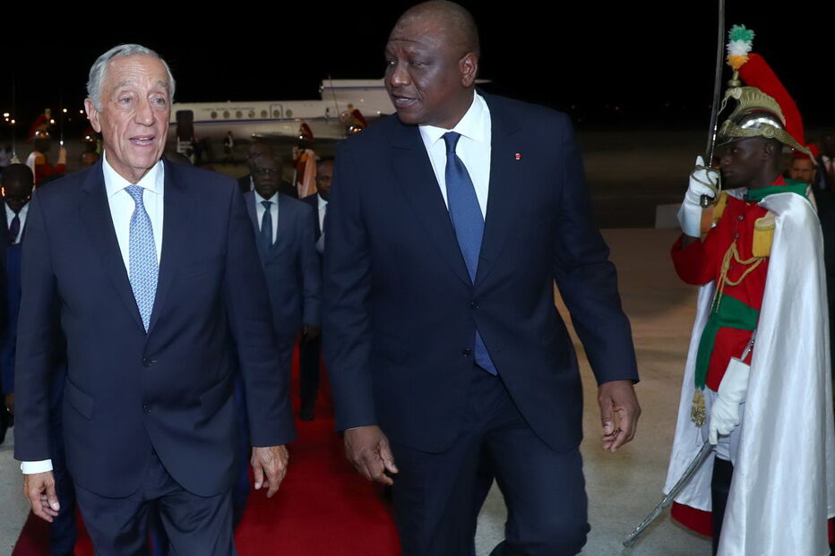 Marcelo Rebelo de Sousa chega à Costa do Marfim