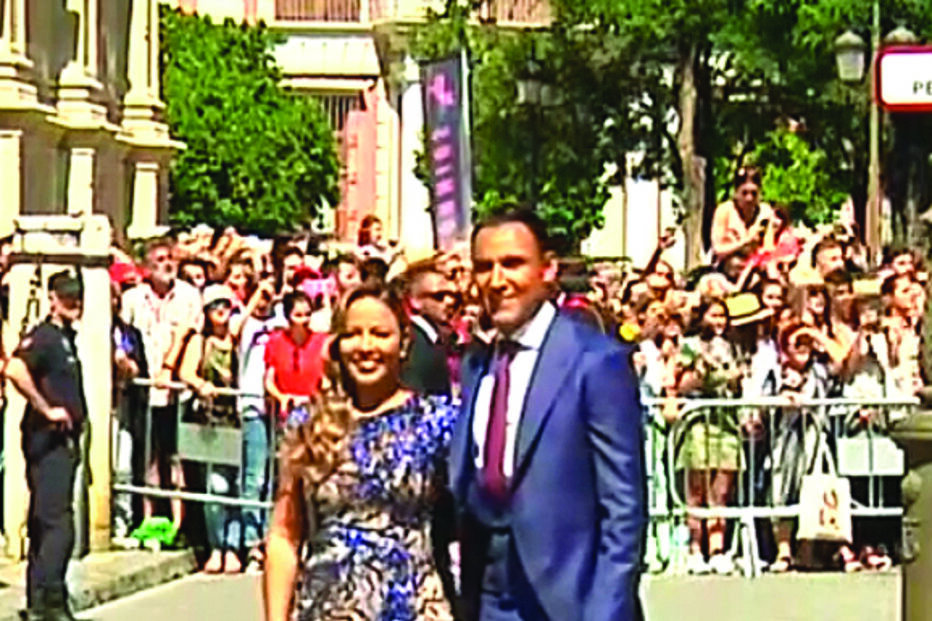 Keylor Navas e a mulher Andrea Salas