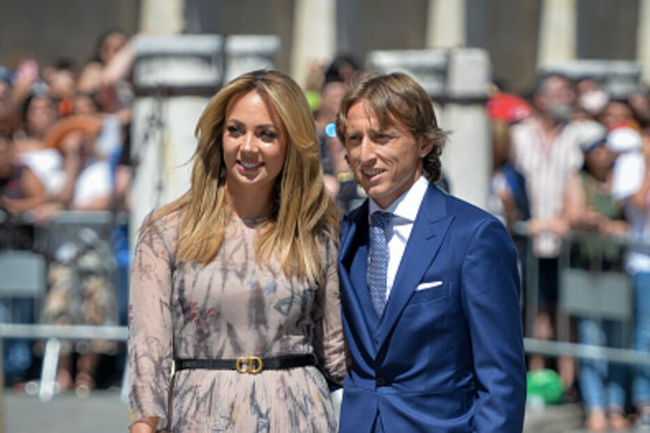 Luka Modric e a mulher Vanja Bosnic