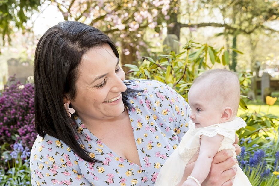 Laura Worsley e a filha