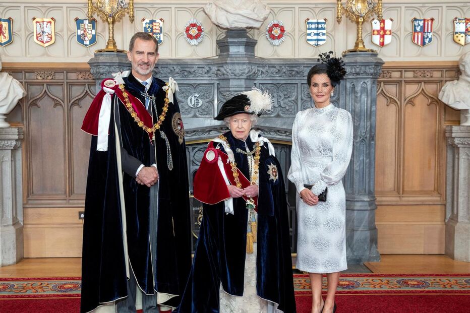 Felipe VI, Rainha Isabel II e Letizia