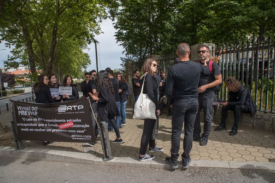 Trabalhadores da RTP protestam