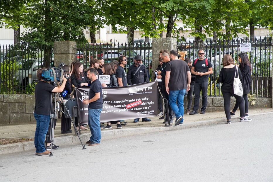 Trabalhadores da RTP protestam