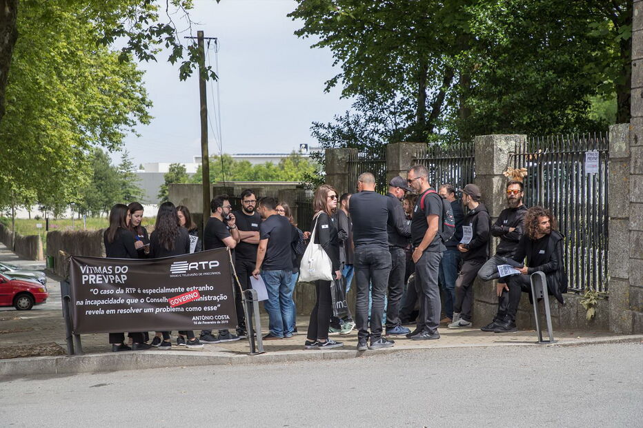 Trabalhadores da RTP protestam