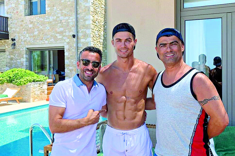 Craque desfrutou da companhia de amigos 