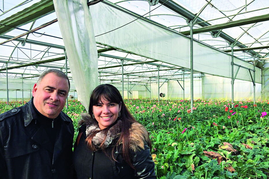 Erasmo Lazcano e a mulher Lisbete
