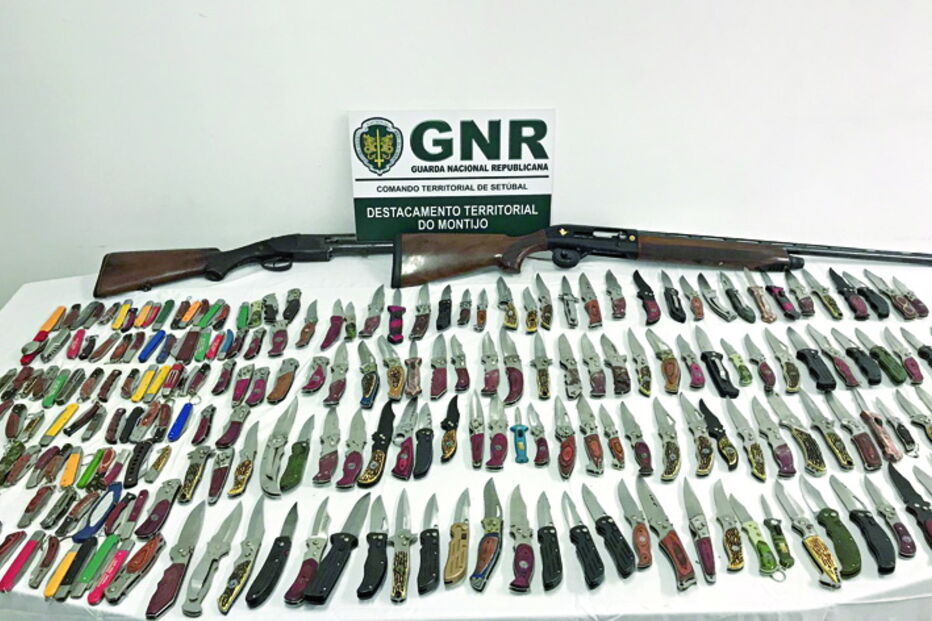 Armas apreendidas pela GNR 