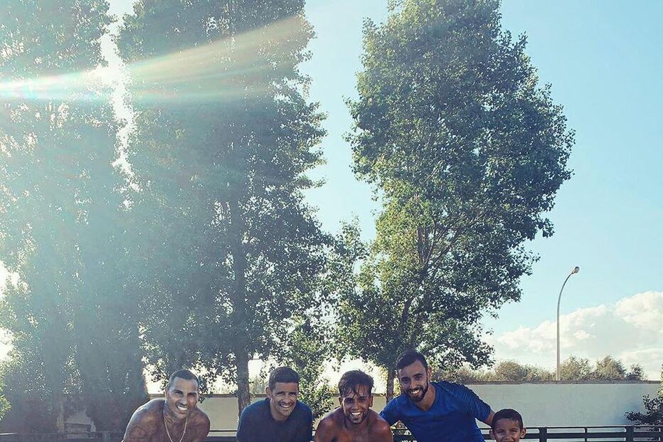 Bruno Fernandes está de férias no Algarve