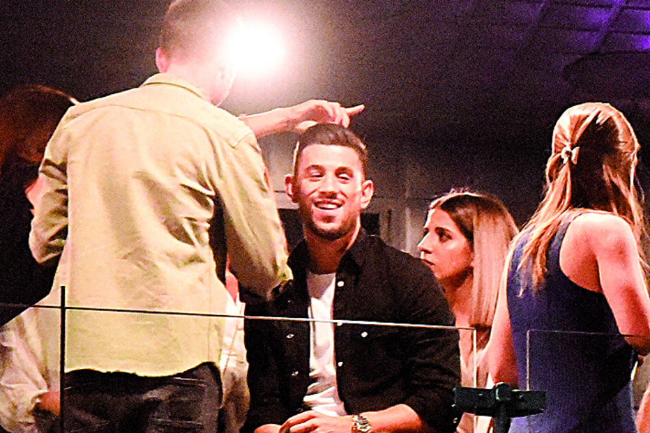 Pizzi e a mulher, Maria de Barros, estiveram sempre muito animados durante todo o concerto