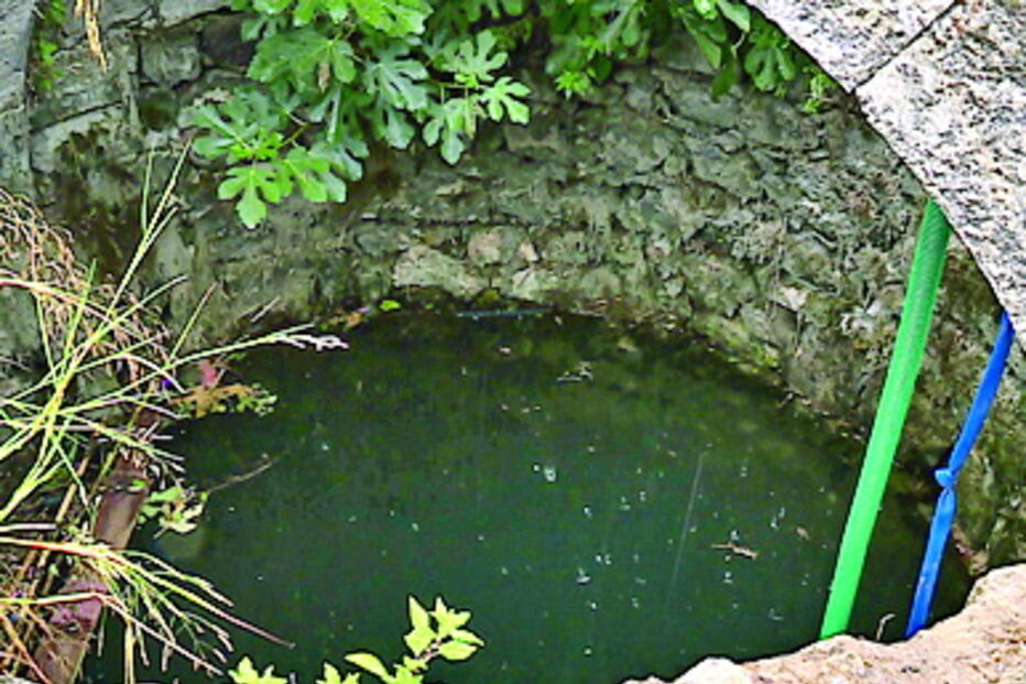 Poço onde o homem de 68 anos morreu depois de cair acidentalmente 