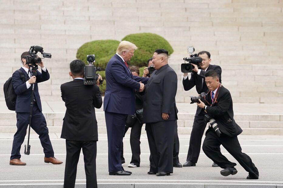 Trump com o o líder norte-coreano, Kim Jong-un