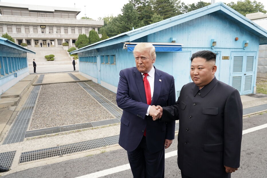Trump com o o líder norte-coreano, Kim Jong-un