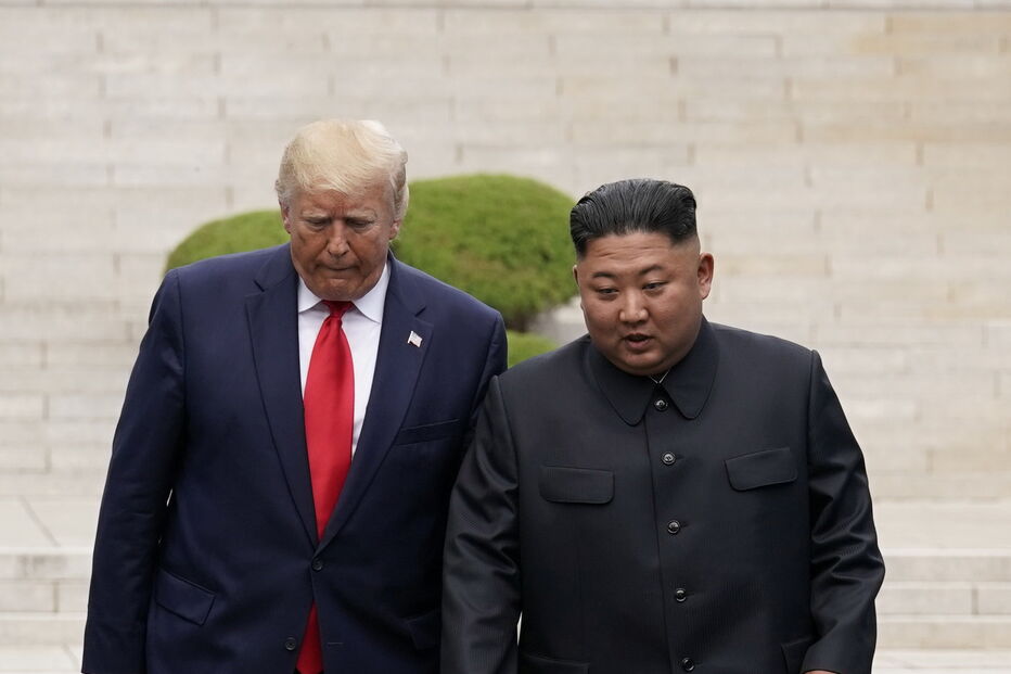 Trump com o o líder norte-coreano, Kim Jong-un