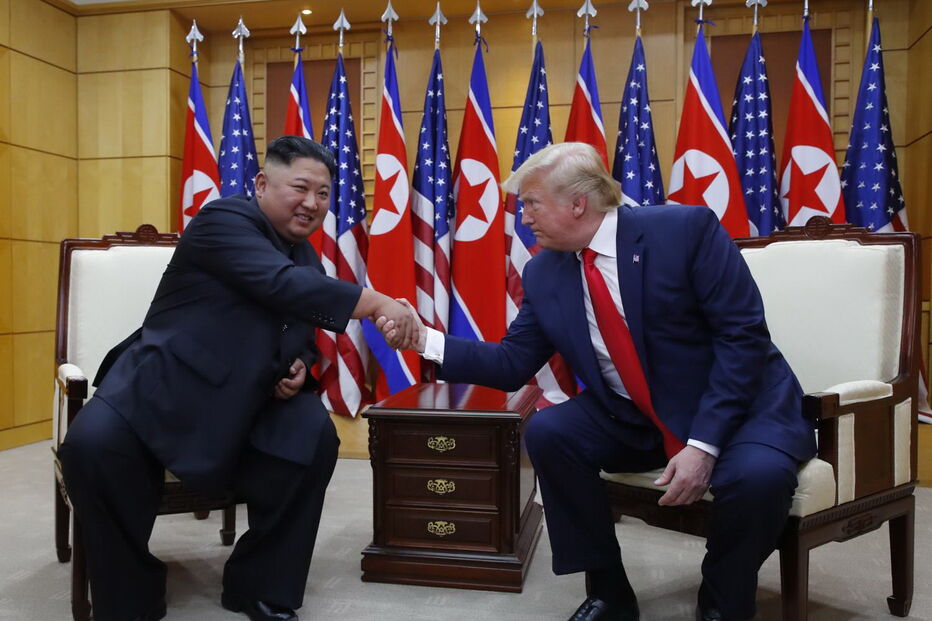 Trump com o o líder norte-coreano, Kim Jong-un